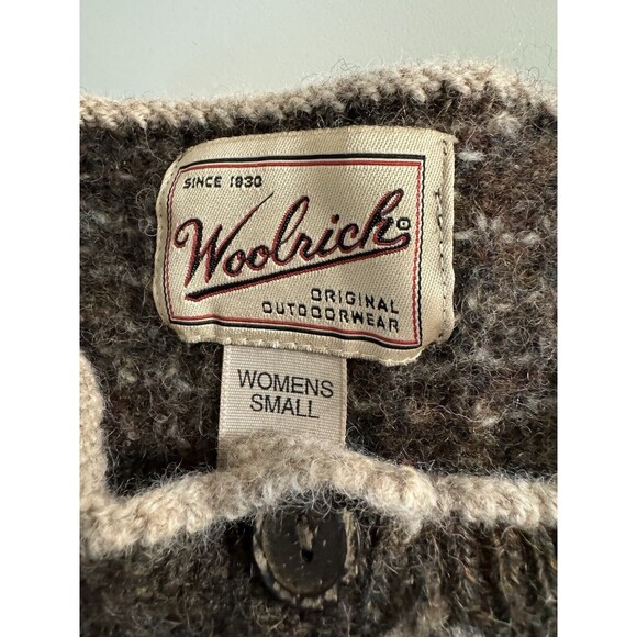 Woolrich Brown and Cream Women's Cardigan Sweater - Picture 6 of 8